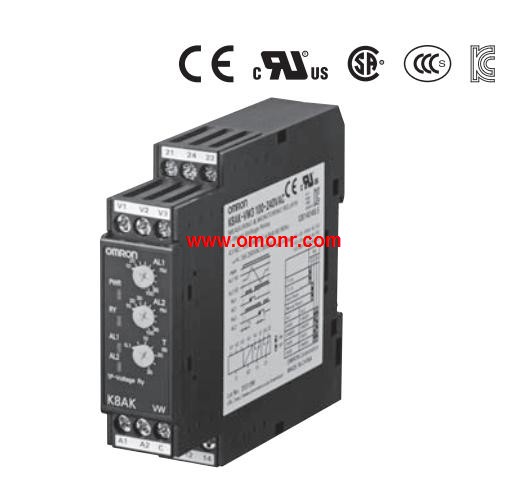 OMRON Single-phase Overvoltage/Undervoltage Relay K8AK-VW3 24VAC/DC